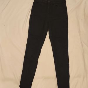 American Eagle, Size 6, Black Curvy High Waisted Skinny Jeans